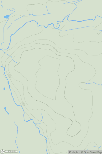 Thumbnail image for Red Hill [Neath to Chepstow] showing contour plot for surrounding peak